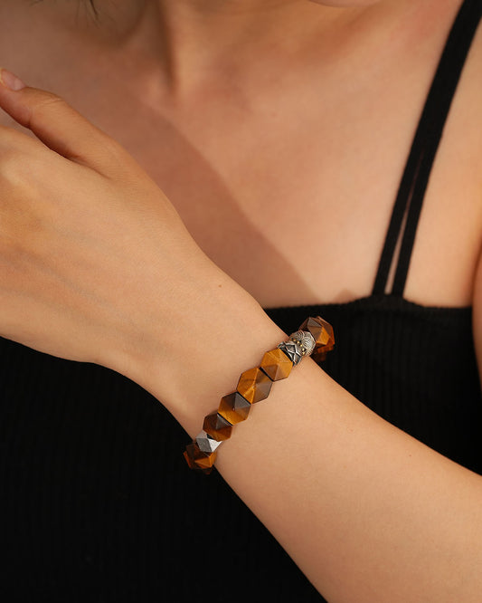 Samsara Eastern Six Realms Bracelet - Gold • Silver, Lion • Lotus