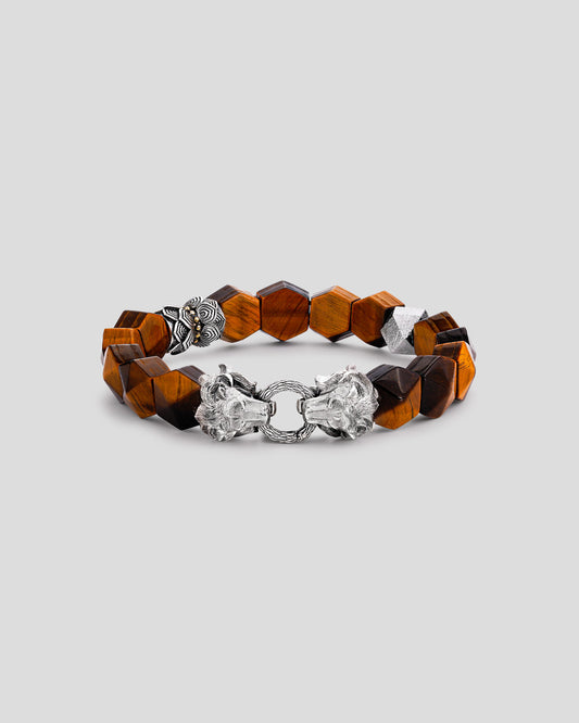 Samsara Eastern Six Realms Bracelet - Gold • Silver, Lion • Lotus